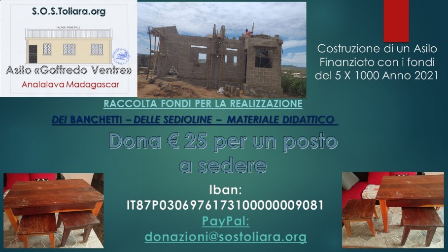 Dona un posto a sedere Un banchetto per i bimbi piccoli